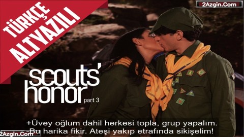 İzci Kadın Kampın Son Gününde Üvey Oğlu Dahil Herkesle Grup Yaptı