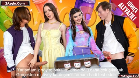 Sosyal Medyada Viral Video Üretmek İsteyen Kızların Üvey Kardeşlerle Sperm Deneyi