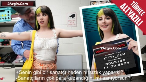Sanatçı Kız Fırça Çalmak İstedi Yakalanınca Adamın Fırça Gibi Yarakla Amını Beyaz Boyatt