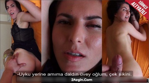 Uyumak İçin Üvey Annesinin Yanına Gelince Amcığında Uyudu